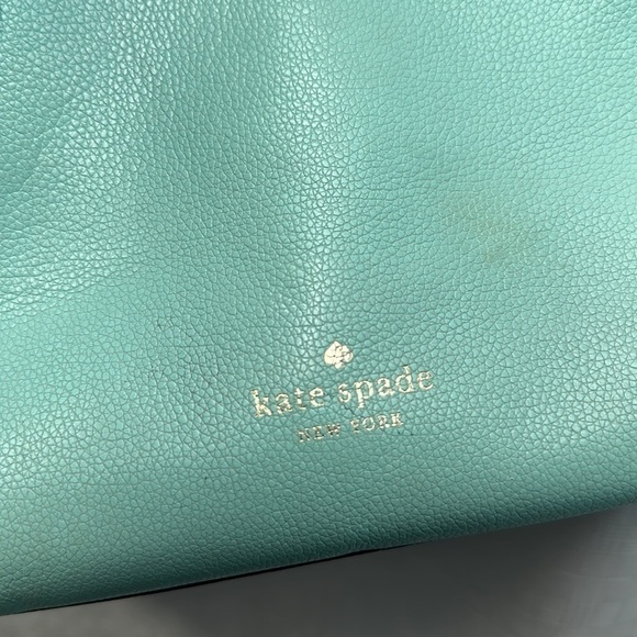 Kate Spade  Lucia medium satchel in Aqua  Bloom - Picture 7 of 11